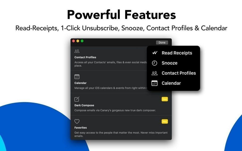 Email Snooze is a powerful feature of Canary Mail